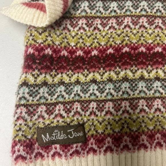 Matilda Jane MJC Heart to Heart Stardust Striped Sweater Vest Size 8 - Picture 5 of 5